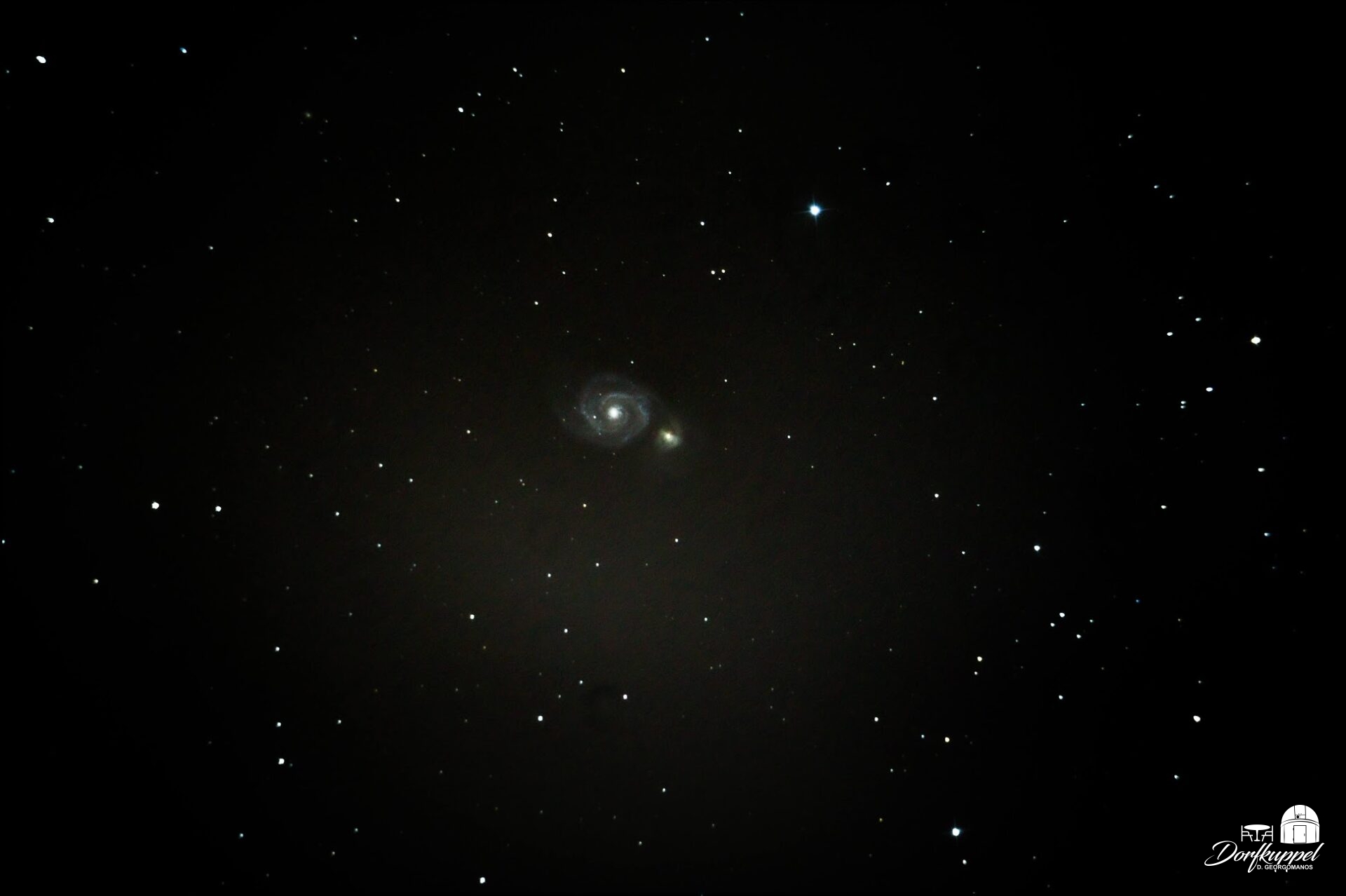 M 51 Whirlpool-Galaxie am 07. Nov. 2020 (N 200/800, SonyNEX-5)