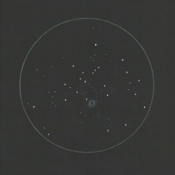 M 46 und NGC 2438 vom 02.02.2022 (Zeichnung)