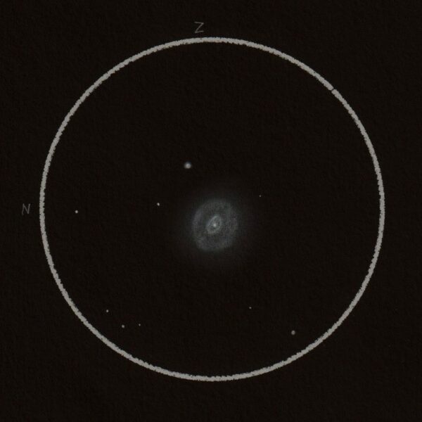 NGC 2392 vom 23.03.2022 (Zeichnung)