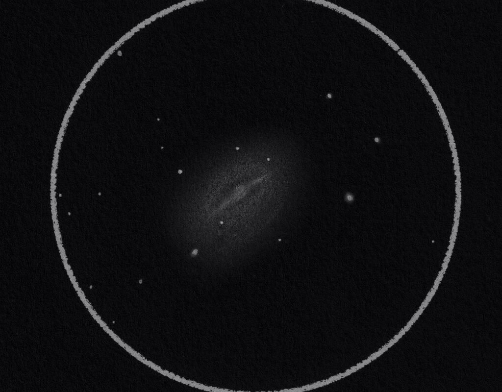 NGC 2903 vom 03.03.2022 (Zeichnung)
