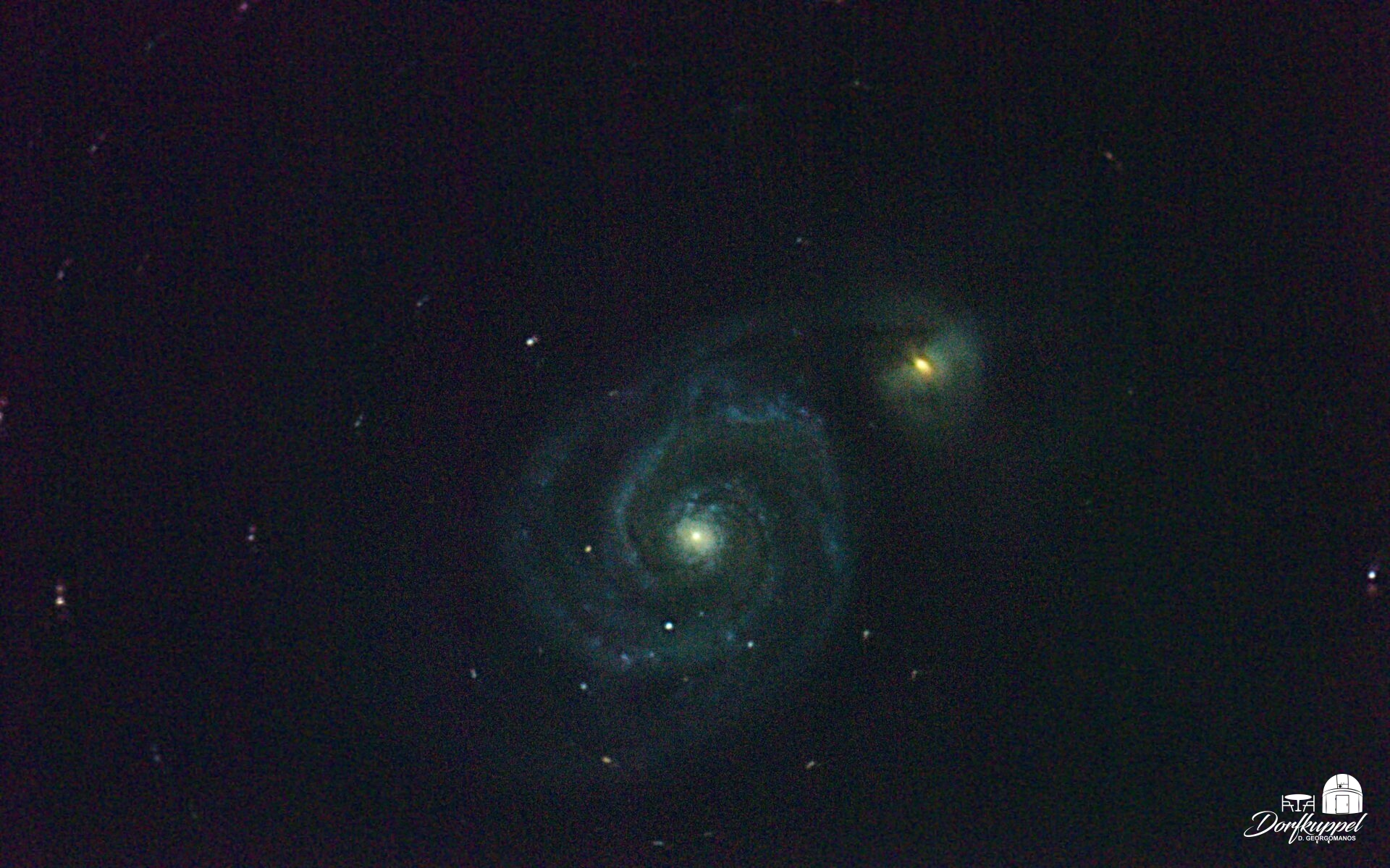 M 51 Whirlpool Galaxie fotografiert