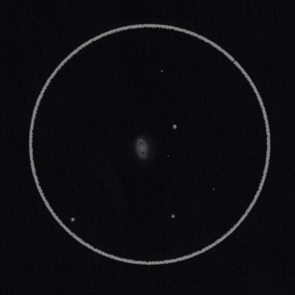 NGC 6543 – Der Katzenaugennebel vom 18.06.2022 (Zeichnung)