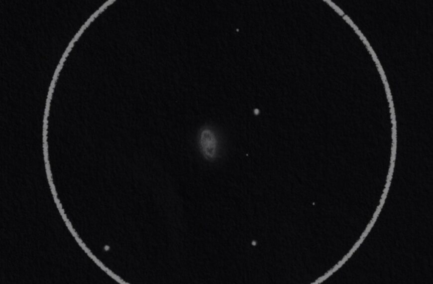 NGC 6543 – Der Katzenaugennebel vom 18.06.2022 (Zeichnung)