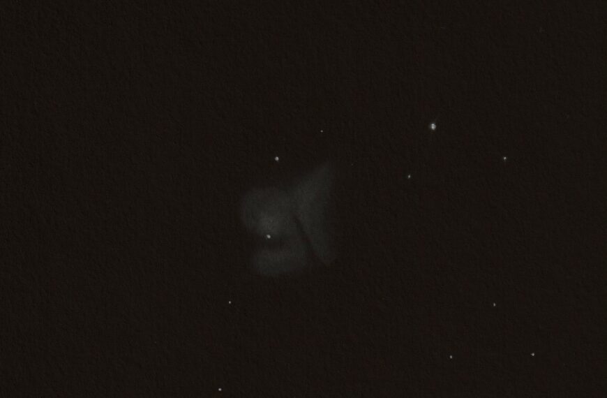 NGC 1491 Fossilien-Nebel visuell beobachtet (Zeichnung)