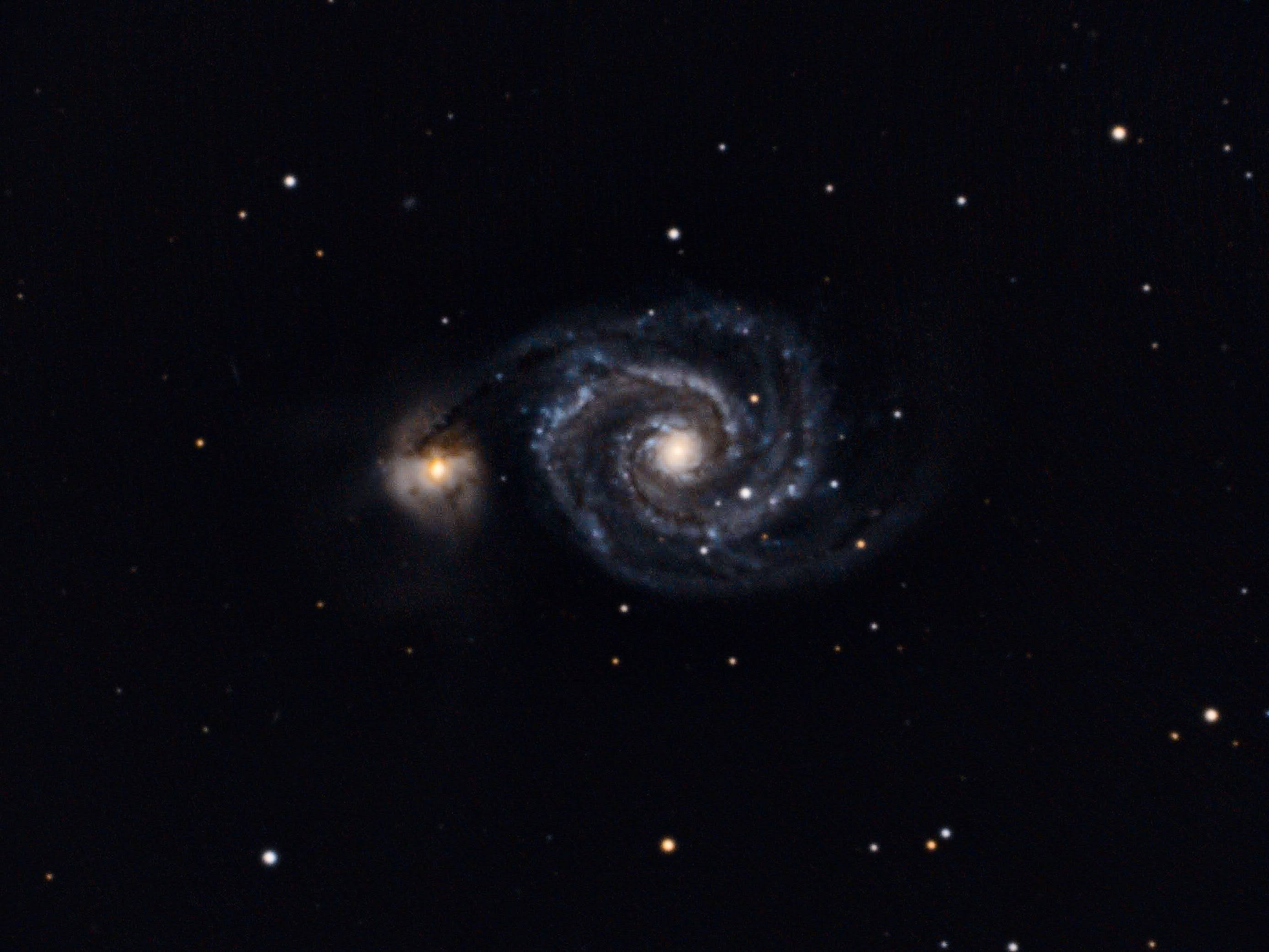 M 51 – Whirlpool Galaxie mit modifizierter Optik