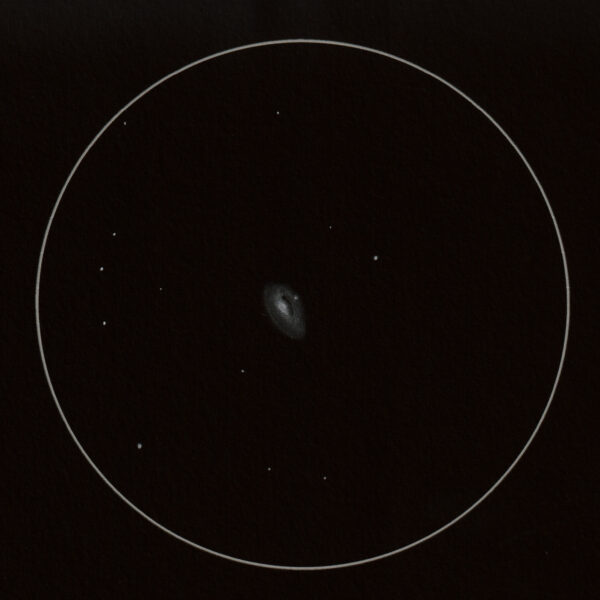 M 64 Black-Eye – Ein seltsamer Punkt in der Galaxie (Zeichnung)