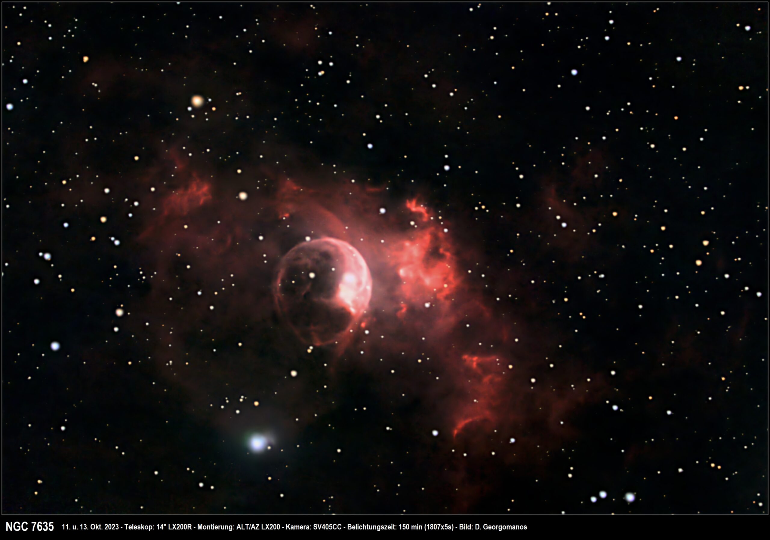 NGC 7635 – Der Blasennebel (Astrofoto)