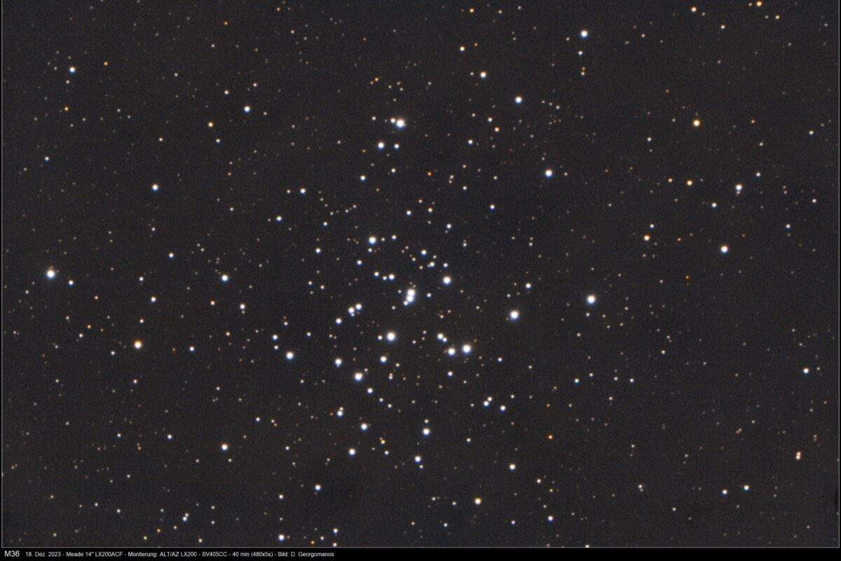 M 36 – Taubeschlag beim Pinwheel Cluster
