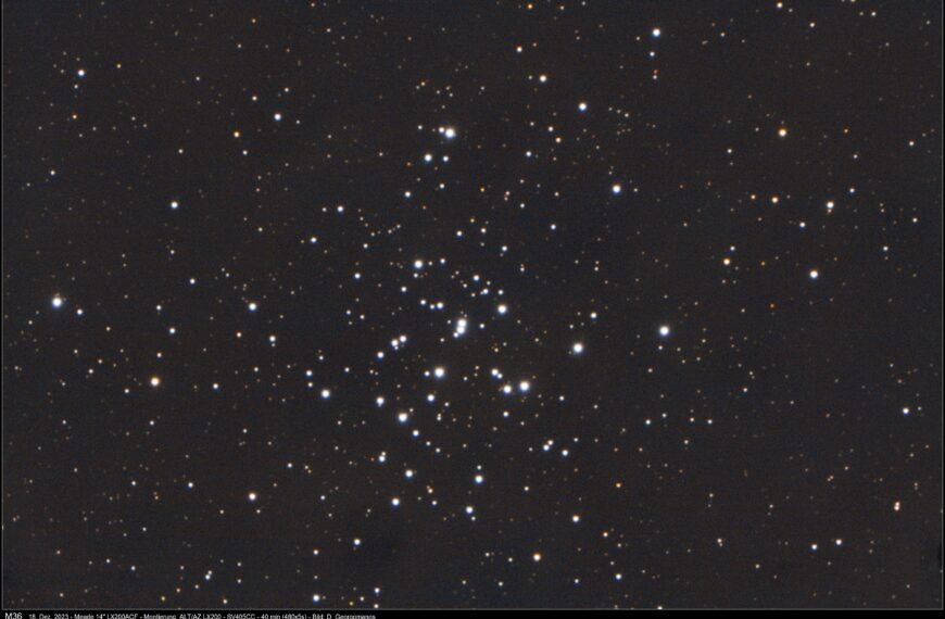 M 36 – Taubeschlag beim Pinwheel Cluster