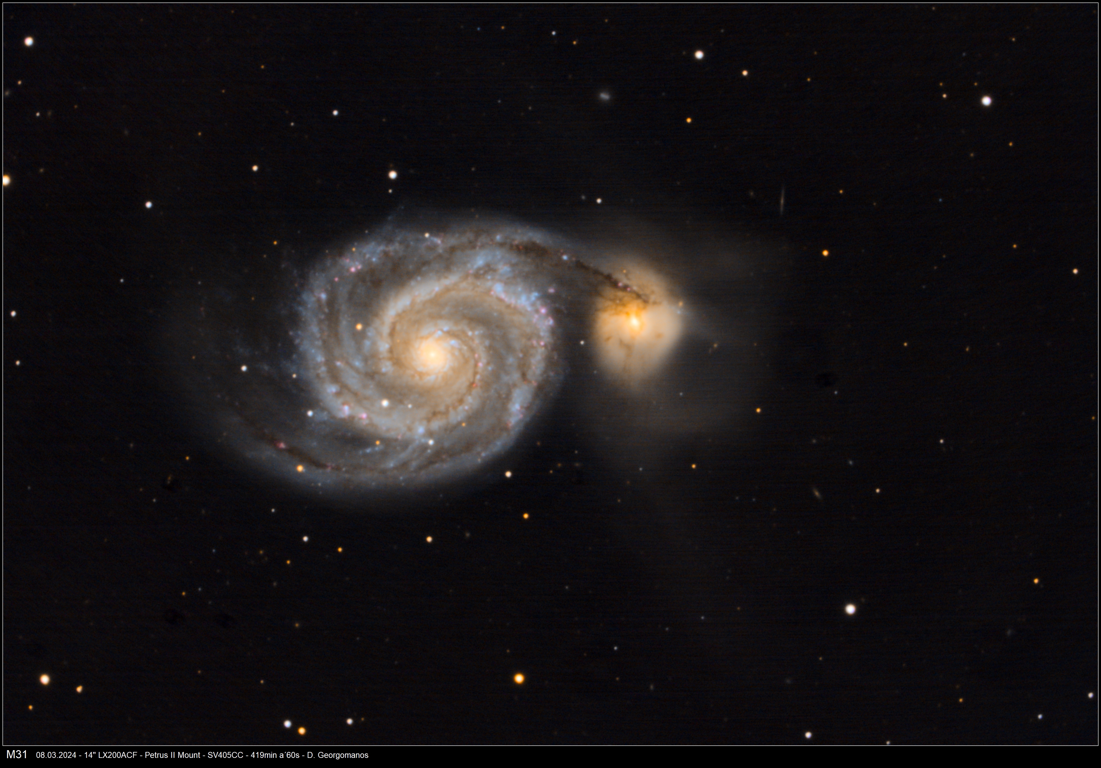 M51 – Einmal mehr die Whirlpool Galaxie