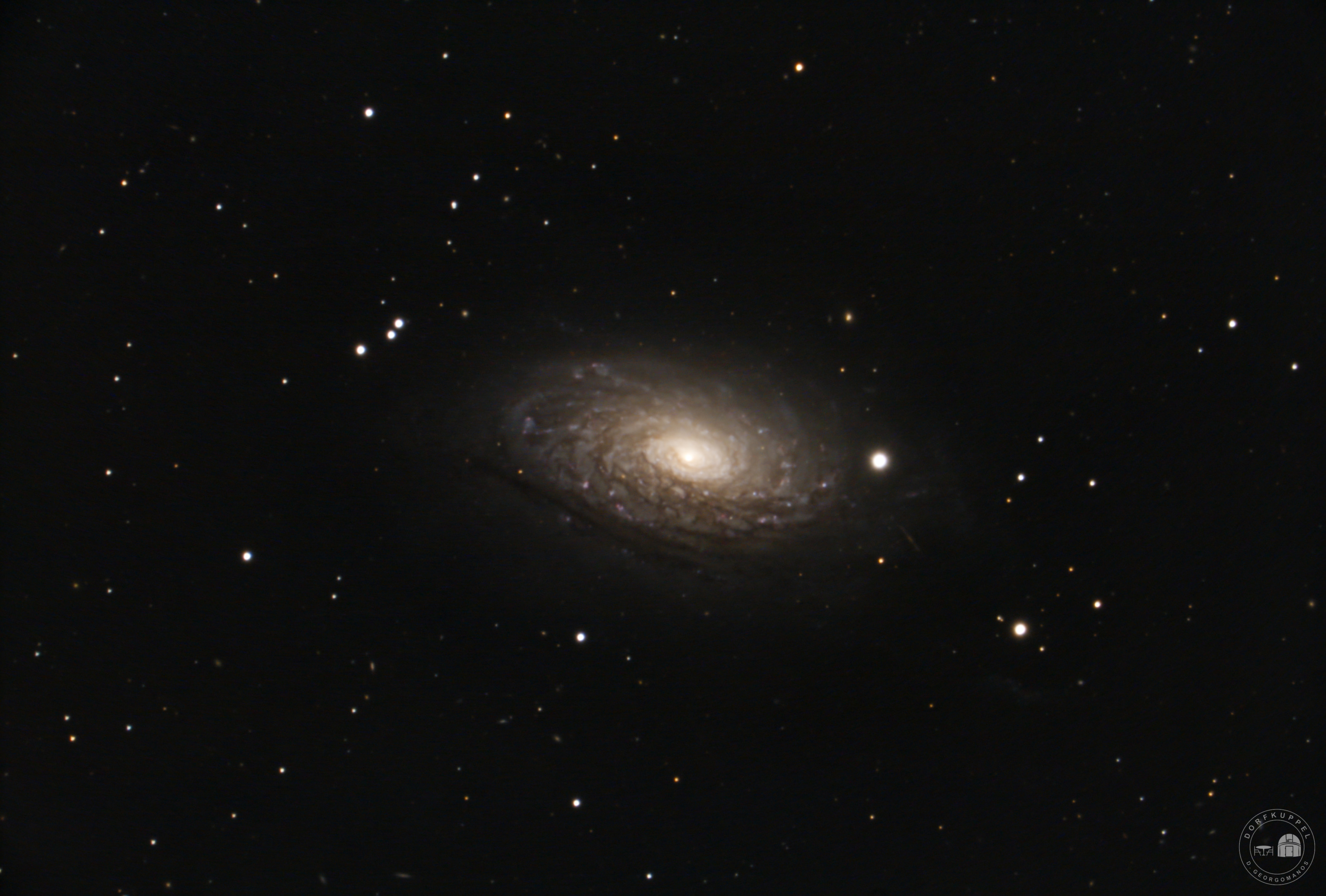 Messier 63 – Drei Stunden Aufnahme der Sonnenblumen Galaxie