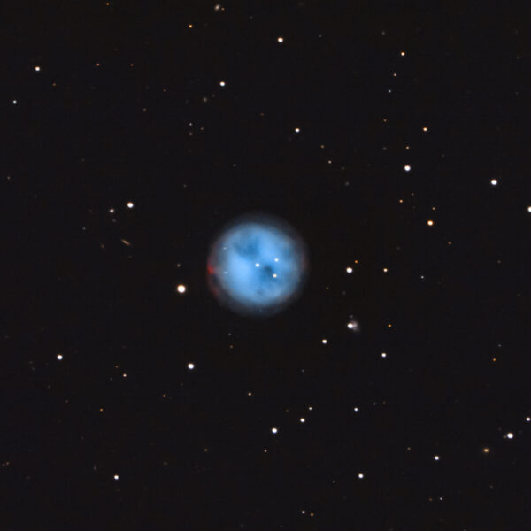 Fotografie des Eulennebels (Messier 97) unter besonderen Umständen